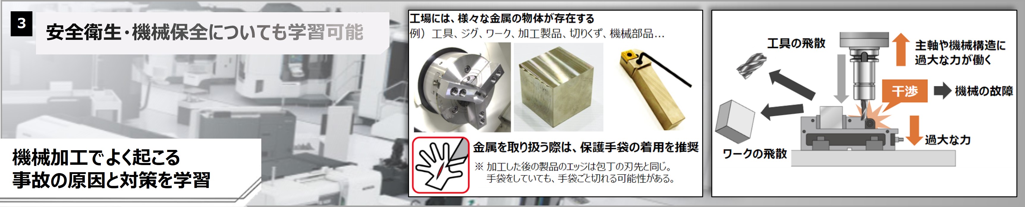 安全衛生・機械保全についても学習可能