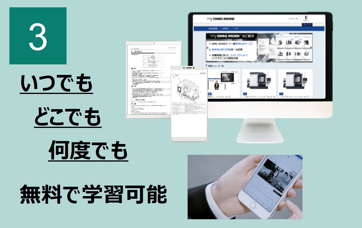 いつでも・どこでも・何度でも無料で学習可能
