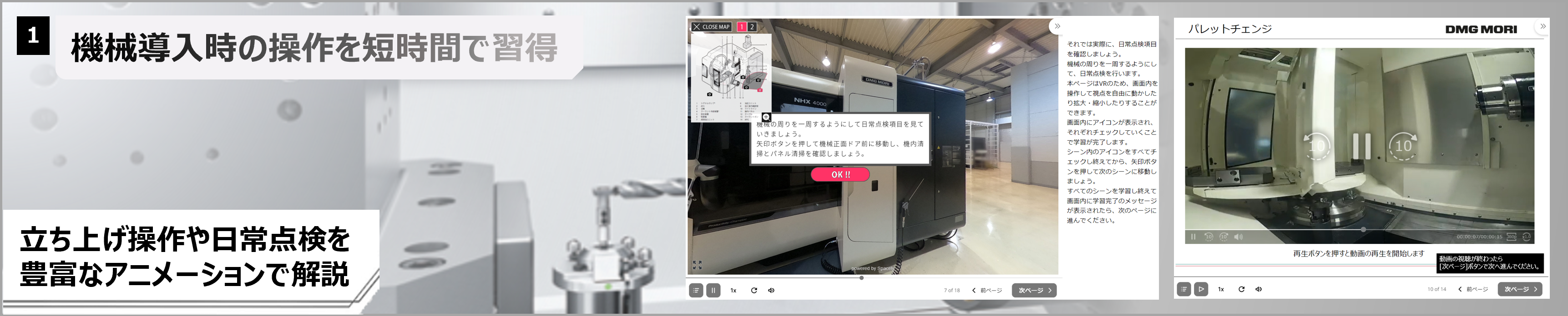 豊富なアニメーション